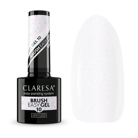CLARESA Żel w butelce do paznokci BRUSH EASY GEL 10 - 5g
