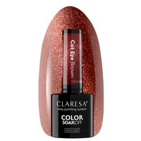 CLARESA Lakier hybrydowy Cat Eye BROWN - 5g