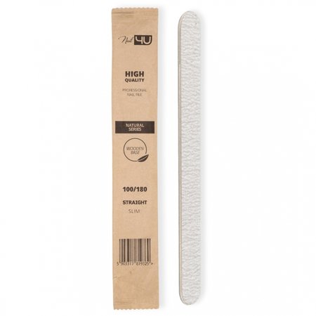 Nail4U Pilnik do paznokci PROSTY (STRAIGHT) 100/180 - SLIM - 1 sztuka