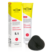 ALFAPARF YELLOW Farba do włosów 5.1 - Jasny popielaty brąz - 100ml