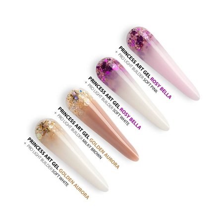 PALU Żel do zdobień PRINCESS ART GEL - GOLDEN AURORA - 10g