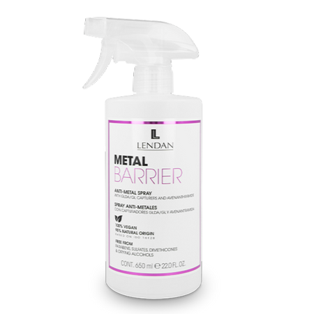 LENDAN Spray ochronny i oczyszczający do włosów METAL BARRIER - 650ml