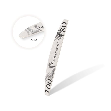 ABA GROUP Pilniki do paznokci PÓŁKSIĘŻYC 100/180 Slim - 25 sztuk