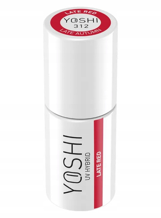 YOSHI Lakier hybrydowy Late Red 6ml – 312