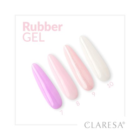 CLARESA Żel budujący do paznokci RUBBER GEL 11 - 45g - ŚREDNI