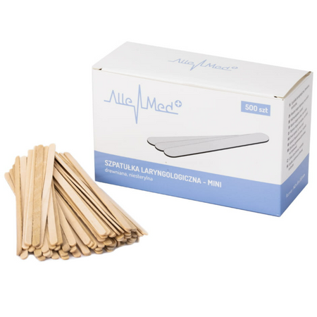 ALLEMED Szpatułki drewniane do depilacji MINI - 500 szt.