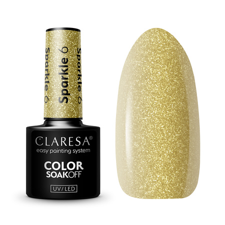 CLARESA Lakier hybrydowy SPARKLE 6 - 5g