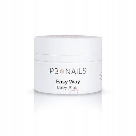 PB NAILS Żel budujący Easy Way - Baby Pink Glossy - 15g - MAŁY