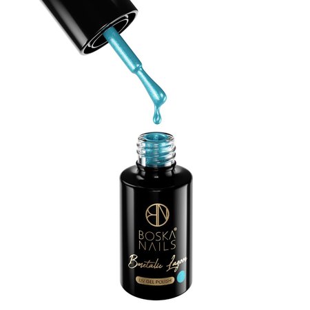 BOSKA NAILS Lakier hybrydowy BMetalic Lagoon 399 - 6ml
