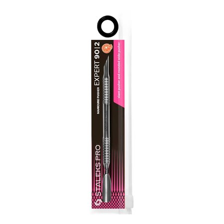 STALEKS Kopytko do manicure pusher skośny + pusher zaokrąglony szeroki EXPERT 90 | 2 - PE-90/2