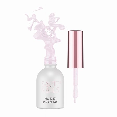 SAUTE NAILS Lakier Hybrydowy S217 PINK BLING - 8ml
