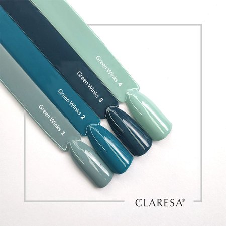 CLARESA Lakier hybrydowy GREEN WINKS 2 - 5g