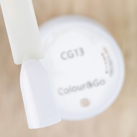 PB NAILS Żel do zdobień paznokci COLOUR&GO CG13 WHITE - 5g