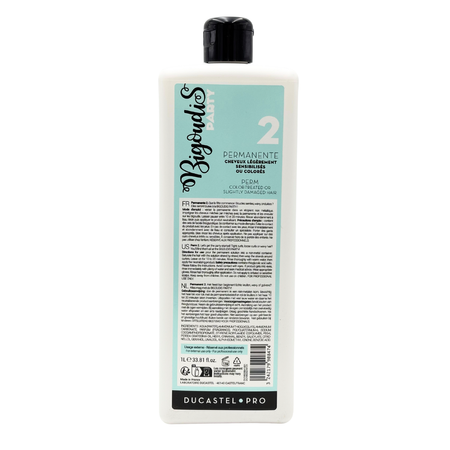 DUCASTEL PRO Płyn do trwałej włosy farbowane lub lekko uwrażliwione COLOR-TREATED OR SLIGHTY DAMAGED HAIR 2 - 1000ml