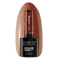 CLARESA Lakier hybrydowy ILUSION GOLD - 5g