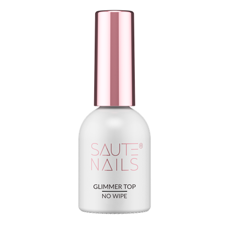 SAUTE NAILS Top hybrydowy GLIMMER TOP No Wipe - 8ml