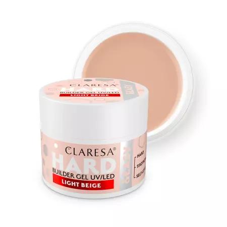 CLARESA Żel budujący do paznokci HARD&EASY - LIGHT BEIGE - 12g - MAŁY