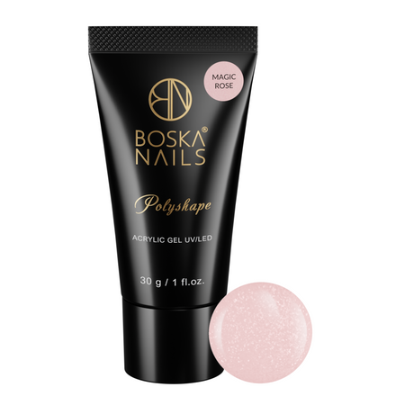 BOSKA NAILS Akrylożel do paznokci Polyshape - MAGIC ROSE - 30g