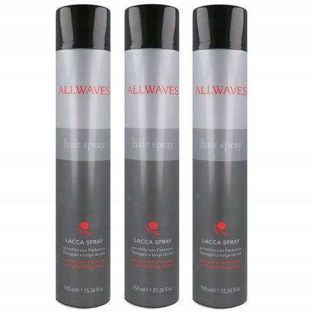 ALLWAVES Zestaw Lakier do włosów - 3x750ml