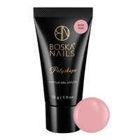 BOSKA NAILS Akrylożel do paznokci Polyshape - ROSE PINK - 30g