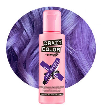 CRAZY COLOR Krem do koloryzacji włosów No. 62 - Hot Purple - 100ml