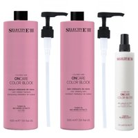 SELECTIVE Zestaw Szampon Odżywka Spray do włosów farbowanych COLOR BLOCK 2x1000ml + 275