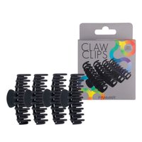FRAMAR Klipsy do włosów CLAW CLIPS MATOWE Czarne - 4 sztuki