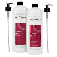 PROXIMUS Szampon + Maska do włosów farbowanych COLOR PROTECT 2x1000ml + 2x pompka