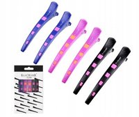 BLACKOMB Silikonowe klipsy do włosów - 6 sztuk - CK021