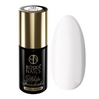 BOSKA NAILS Lakier hybrydowy White Francheska 494 - 6ml