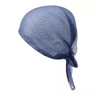 PONIK'S Siatka trójkątna na włosy wiązana Niebieska - ES003