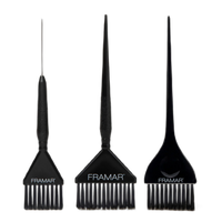 FRAMAR Zestaw pędzli do koloryzacji FAMILY PACK Czarne 3 sztuki - HB-FP-BLK