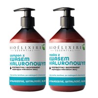 BIOELIXIRE Zestaw do włosów suchych i zniszczonych KWAS HIALURONOWY - 2x500ml
