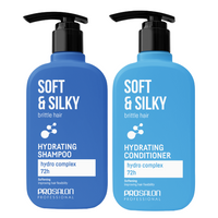 CHANTAL Zestaw Szampon Odżywka nawilżenie SOFT & SILKY - 2x375ml