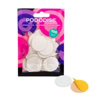 STALEKS Wymienne dyski tarcze pilniki do pedicure #100 PODODISC L 25 mm - 50 sztuk - PDF-25-100w