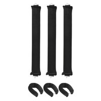 PONIK'S Wałki papiloty do kręcenia włosów Blowout Miękkie Czarne  3 sztuk - CW035