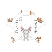 PB NAILS Transparentne formy szablony do paznokci - 300 sztuk