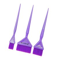 BLACKOMB Pędzelki fryzjerskie do koloryzacji brokatowe 3 sztuki - BPZ001