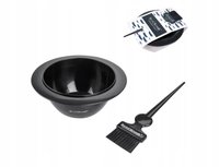 BLACKOMB Zestaw do farbowania włosów Pędzelek + Miseczka - CZARNY