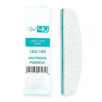 NAIL4U Pilnik do paznokci MINI Podofile ŁÓDKA HALFMOON 180/180 - 1 sztuka