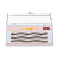 MUA STORE Kępki rzęs jedwabne SLIM KIM V-line - 12mm - BRĄZOWE