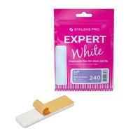STALEKS Wymienne pilniki białe do pilnika krótkiego EXPERT 51 #240 - 10 sztuk - DFE-51-240W