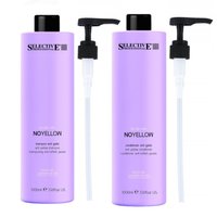 SELECTIVE Zestaw Szampon + Odżywka do włosów blond NO YELLOW - 2x1000ml