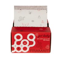 FRAMAR Folia fryzjerska aluminiowa w paskach GET LUCKY 5x11 - 500 sztuk