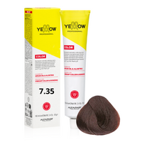 ALFAPARF YELLOW Farba do włosów 7.35 - Średni złoty mahoniowy blond - 100ml