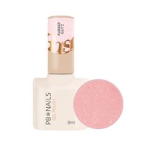 PB NAILS Baza hybrydowa do paznokci RUBBER GLITZ - 8ml