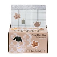 FRAMAR Folia aluminiowa w paskach PLAID HAIR DAY 5x11 - 500 sztuk
