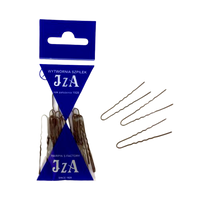 IZA Kokówki do włosów karbowane 45 mm BRĄZOWE MATOWE - 20 sztuk