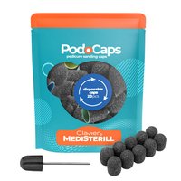 CLAVIER Kapturki ścierne do frezarki PodoCaps 13mm MIX gradacji - 20szt + nośnik