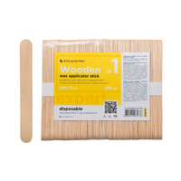 STALEKS Drewniana szpatułka do depilacji EXPERT 150x17mm - 100 sztuk - DSW-10